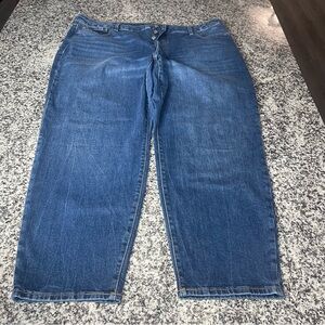 Old Navy Women’s 20 OG Straight High Rise Medium Wash Button Fly Jeans